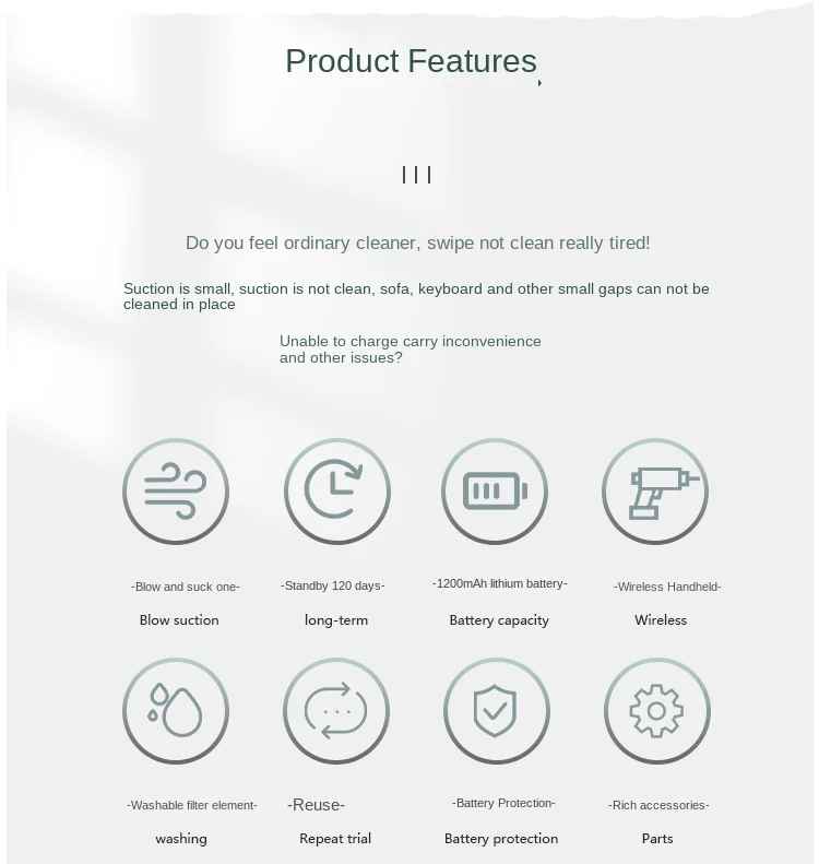 Car Vacuum Cleaner Wireless Multi-Functional Handheld Portable Car