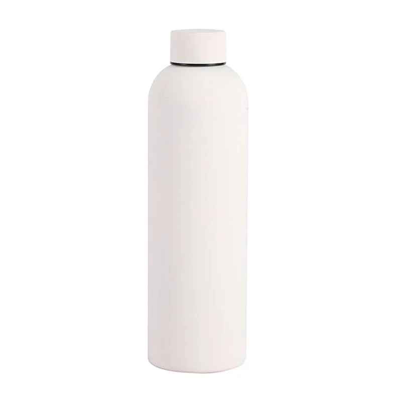 500/750/1000ML Small Mouth Thermos Cup, Outdoor Stainless Steel Bottle, Rubber Paint Sports Kettle