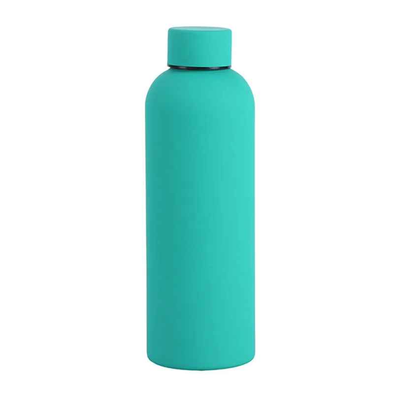 500/750/1000ML Small Mouth Thermos Cup, Outdoor Stainless Steel Bottle, Rubber Paint Sports Kettle