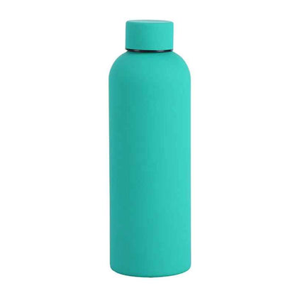 500/750/1000ML Small Mouth Thermos Cup, Outdoor Stainless Steel Bottle, Rubber Paint Sports Kettle