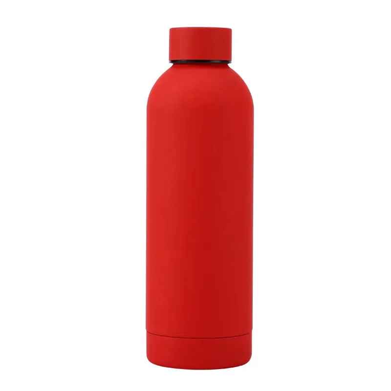 500/750/1000ML Small Mouth Thermos Cup, Outdoor Stainless Steel Bottle, Rubber Paint Sports Kettle
