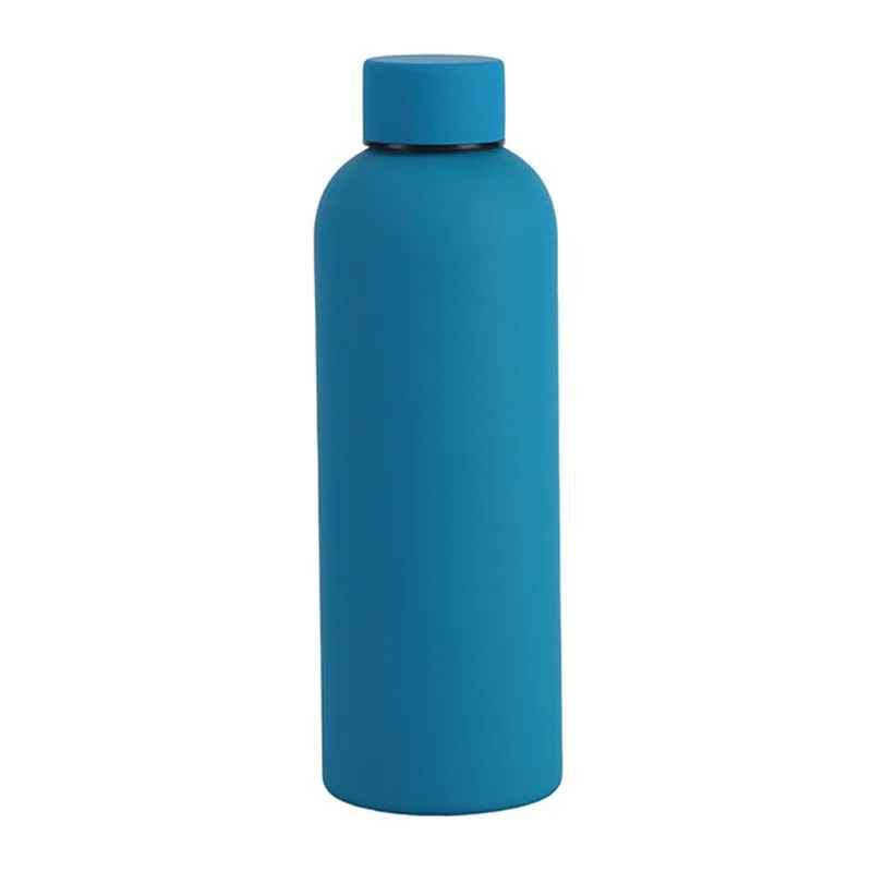 500/750/1000ML Small Mouth Thermos Cup, Outdoor Stainless Steel Bottle, Rubber Paint Sports Kettle