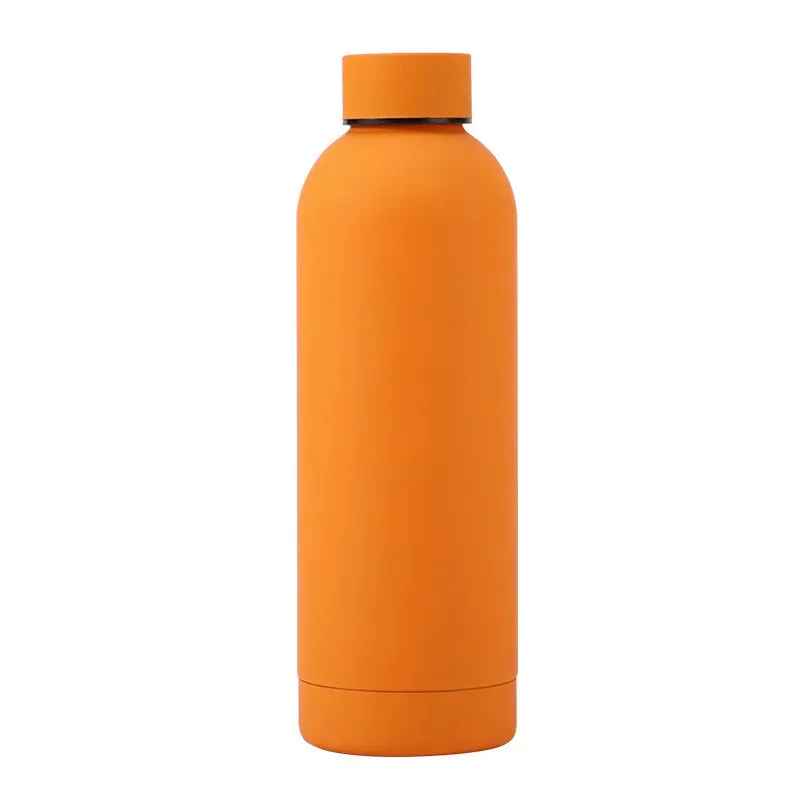 500/750/1000ML Small Mouth Thermos Cup, Outdoor Stainless Steel Bottle, Rubber Paint Sports Kettle
