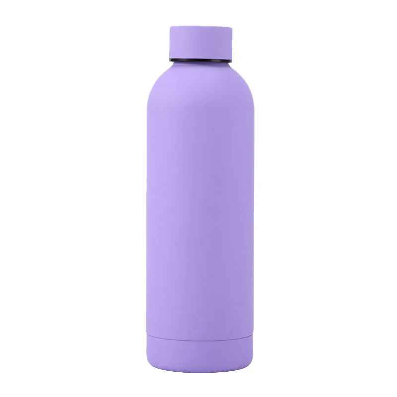 500/750/1000ML Small Mouth Thermos Cup, Outdoor Stainless Steel Bottle, Rubber Paint Sports Kettle