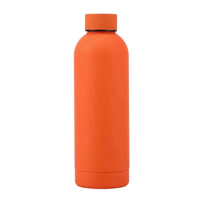 500/750/1000ML Small Mouth Thermos Cup, Outdoor Stainless Steel Bottle, Rubber Paint Sports Kettle